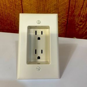 Leviton 15amp recessed receptacle cream colored